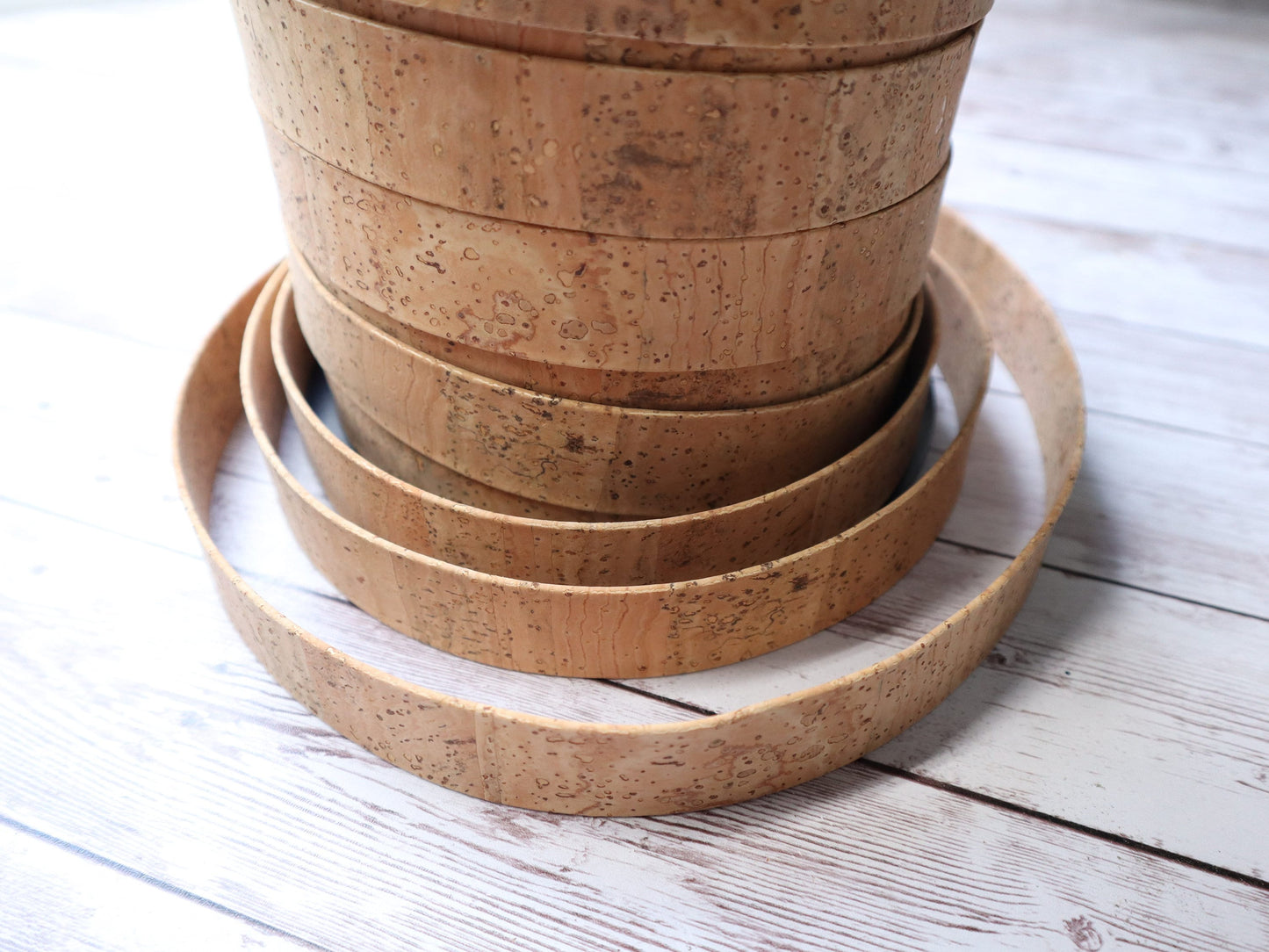 Flat Cork Cord by the Yard- Natural