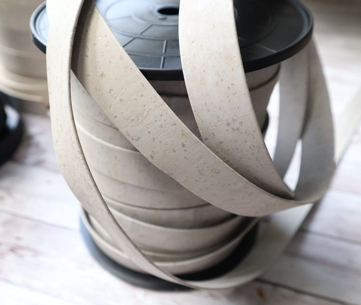 Flat Cork Cord by the Yard - Moon