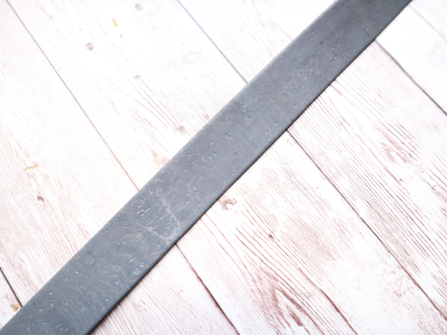 Flat Cork Cord by the Yard - Slate Grey