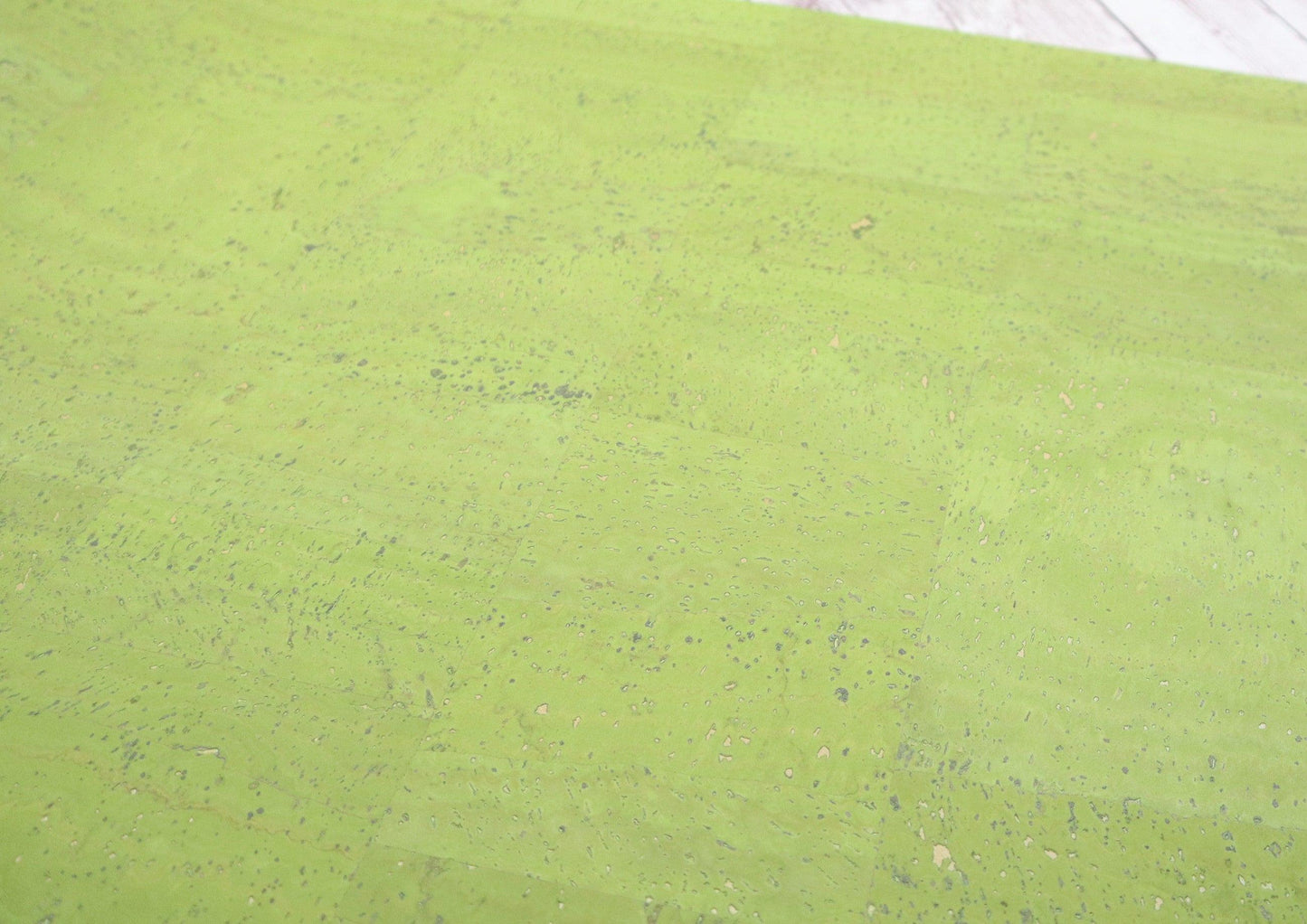 REMNANT/OFFCUT - Cork Fabric 18" x 18" - Refined Lime