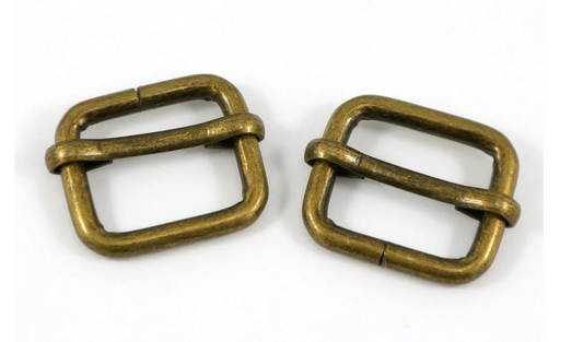 Slider Buckles Antique Brass