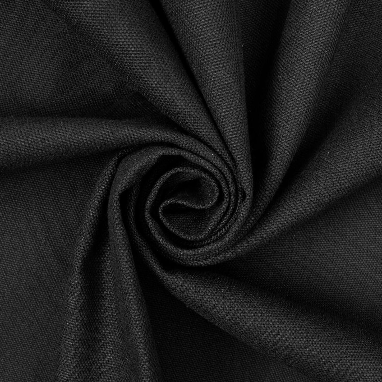 10oz Cotton Duck Canvas - 1/2 YARD - Black