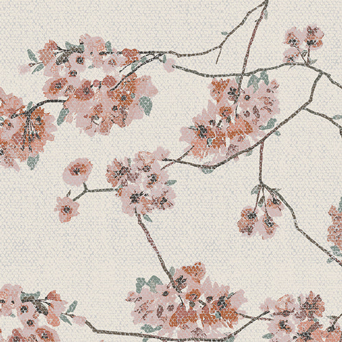 Cotton Canvas - 1/2 YARD - Blossoming Daphne