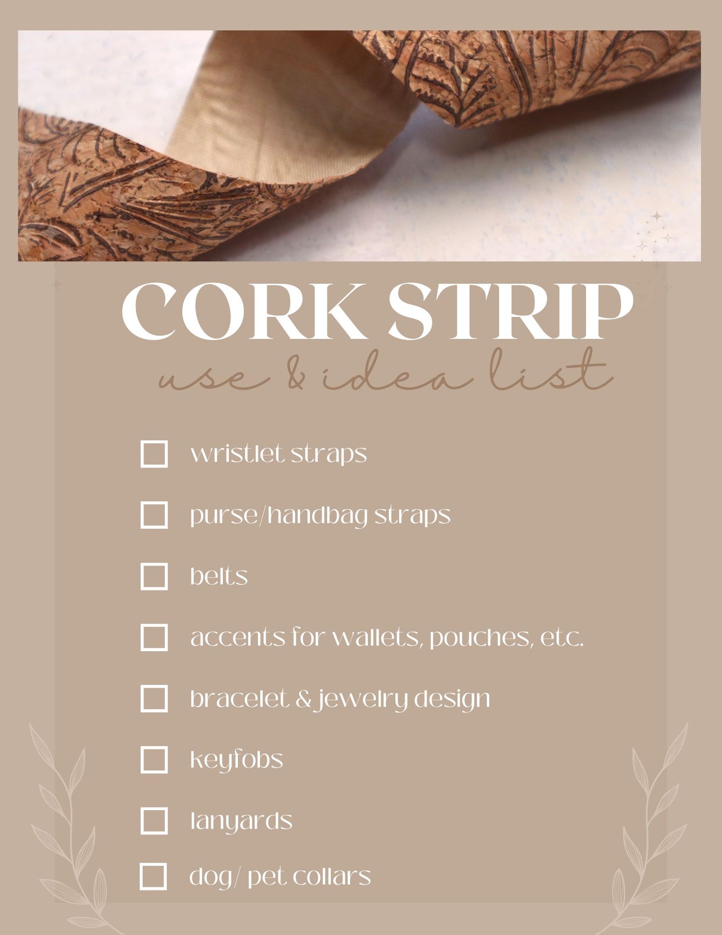 Cork Ribbon By the Yard - Beach Glass Blue