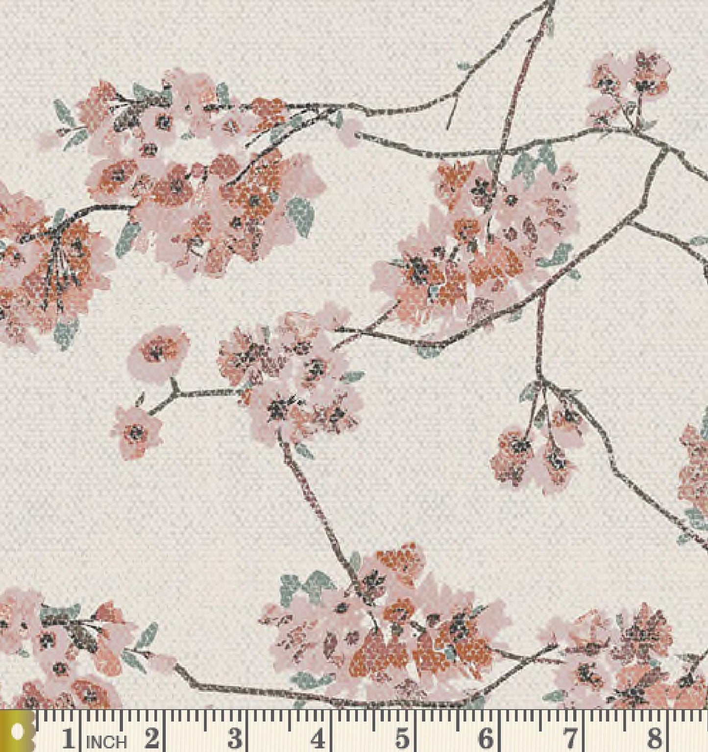 Cotton Canvas - 1/2 YARD - Blossoming Daphne