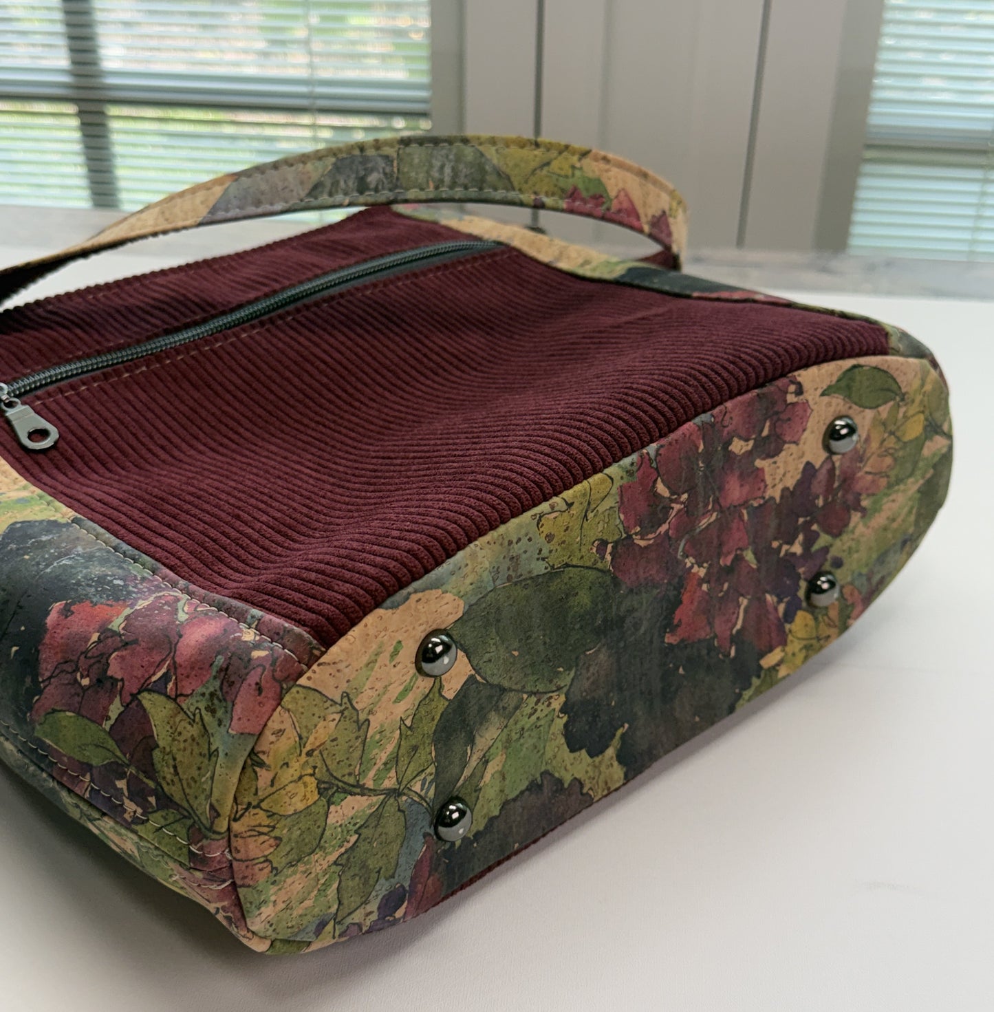 Everyday Shoulder Bag - Merlot & Floral