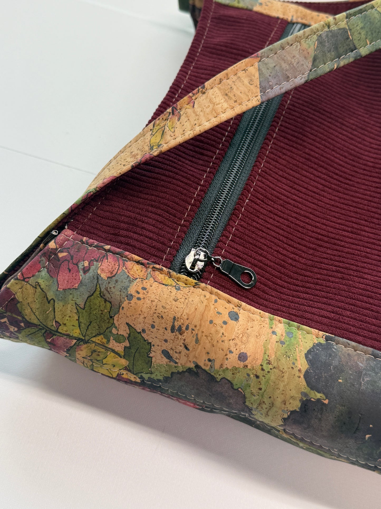 Everyday Shoulder Bag - Merlot & Floral