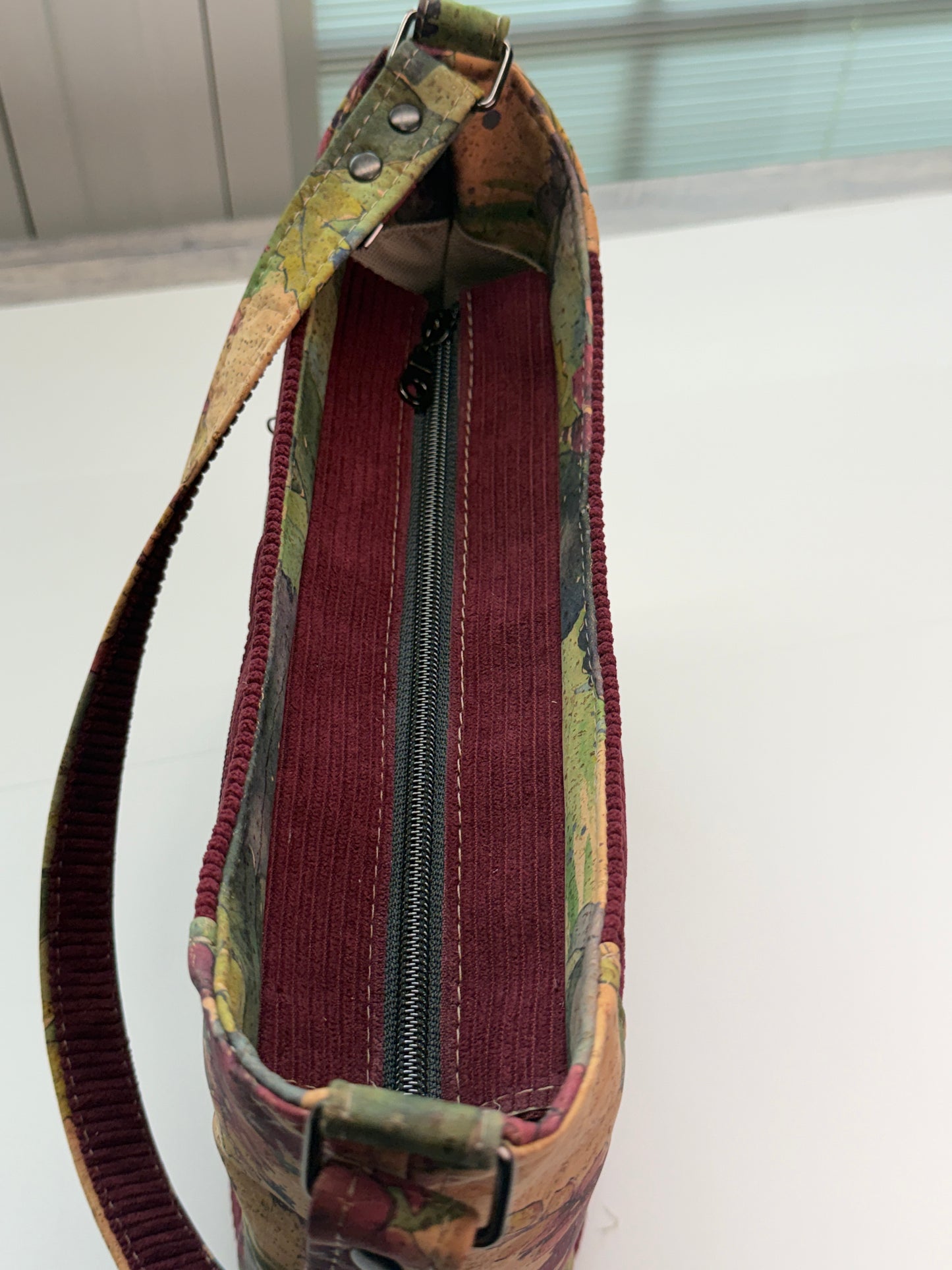 Everyday Shoulder Bag - Merlot & Floral