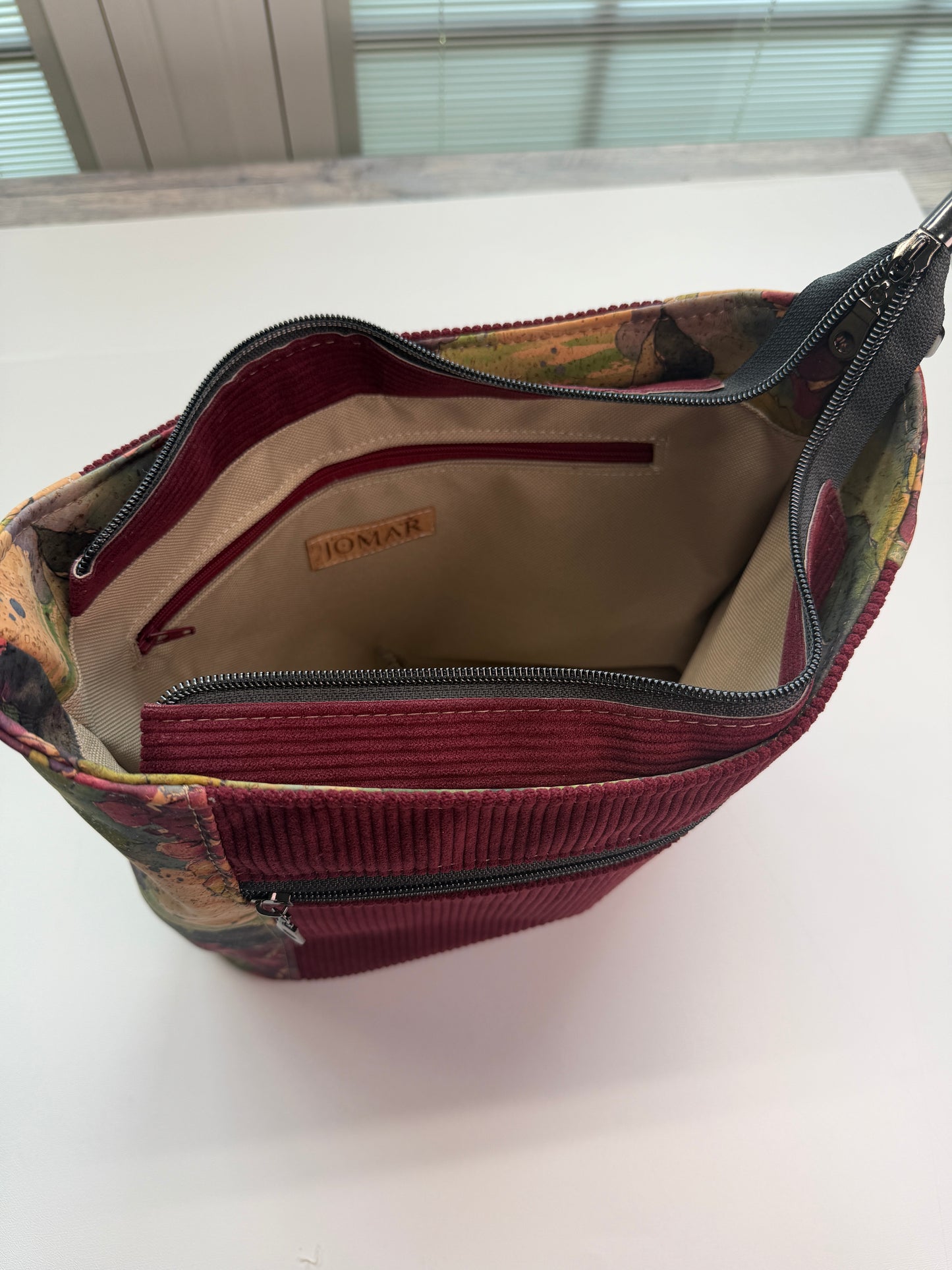 Everyday Shoulder Bag - Merlot & Floral
