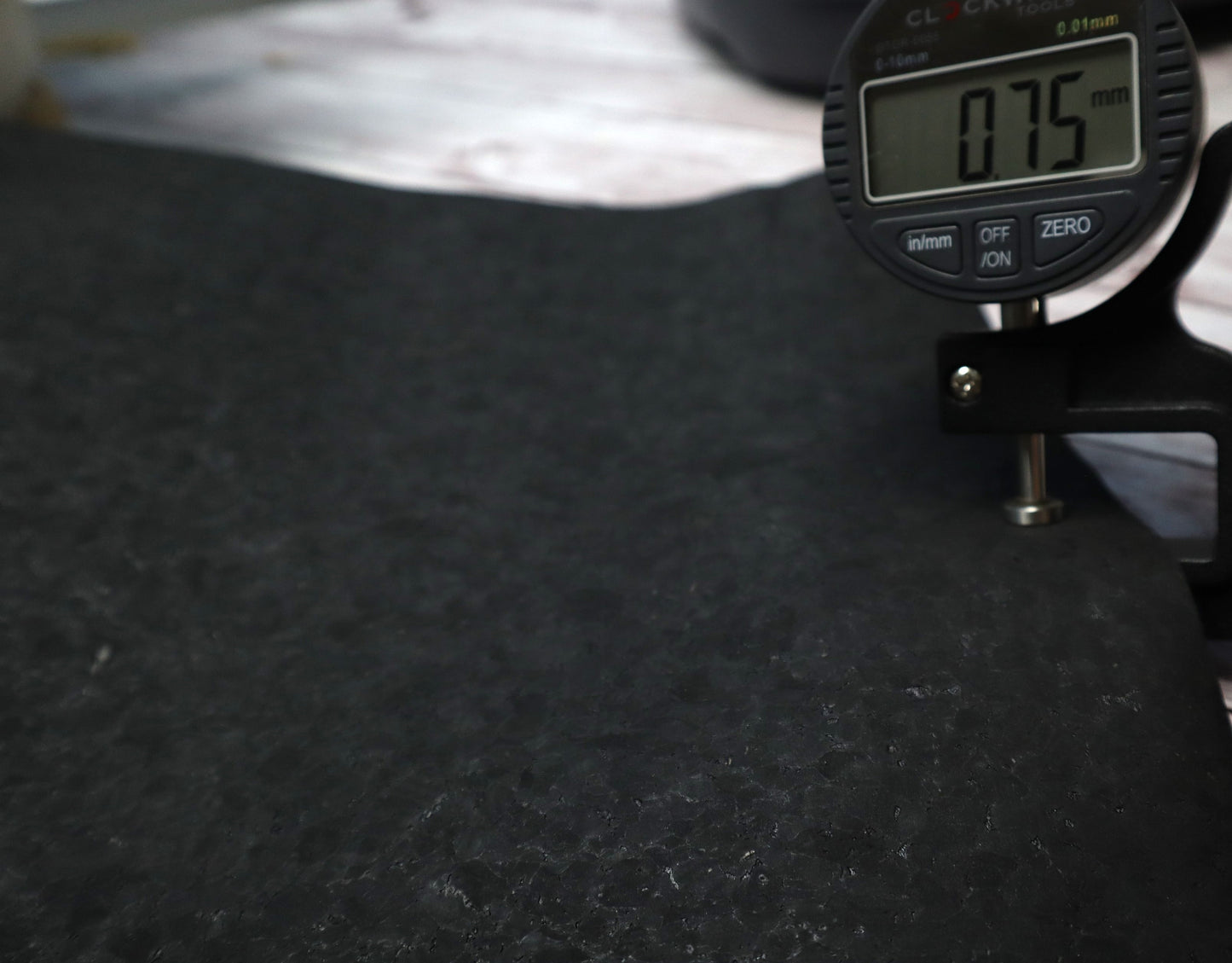 REMNANT/OFFCUT - Cork Fabric 18" x 27.5" - Particle Black