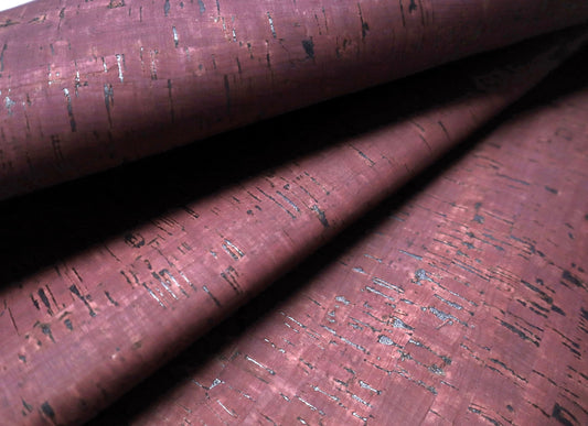 REMNANT/OFFCUT - Cork Fabric 18" x 29" - Speckled Mauve