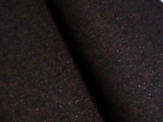 REMNANT/OFFCUT - Cork Fabric 18" x 35.5" - Textured Brown