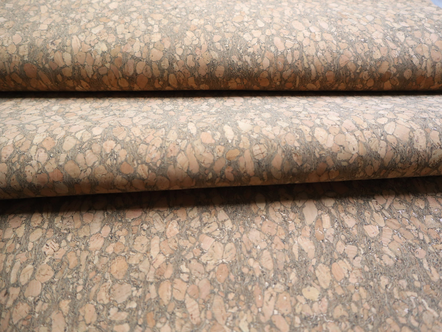 REMNANT/OFFCUT - Cork Fabric 18.25" x 24" - Small Timber Root