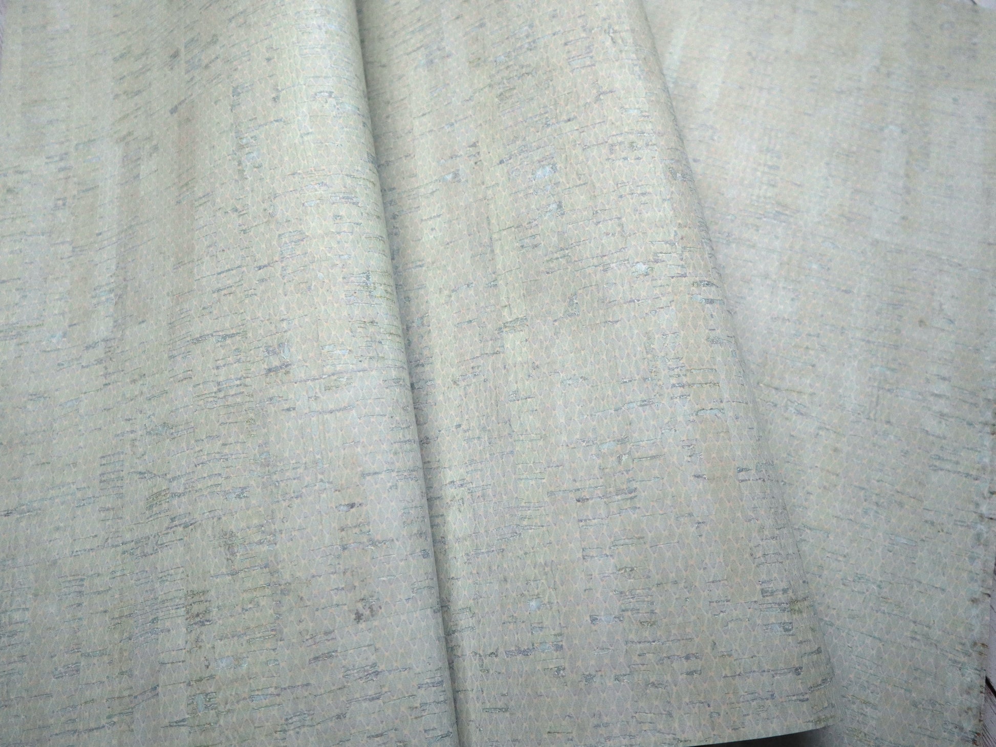 REMNANT/OFFCUT - Cork Fabric 15" x 26" - Rustic Coastal