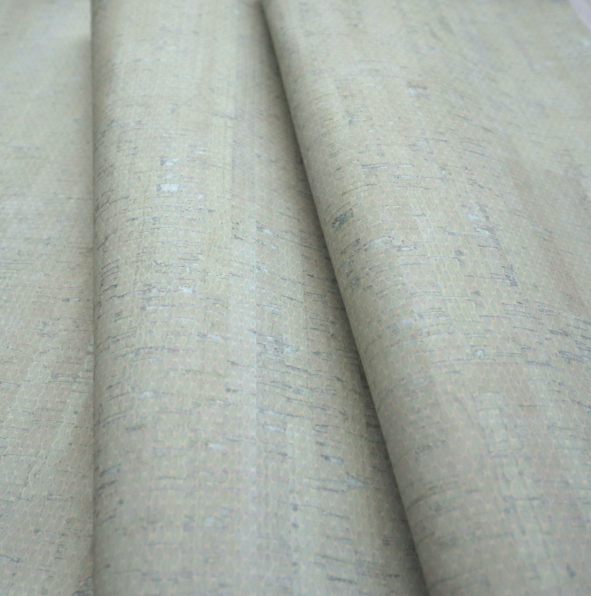 REMNANT/OFFCUT - Cork Fabric 15" x 26" - Rustic Coastal