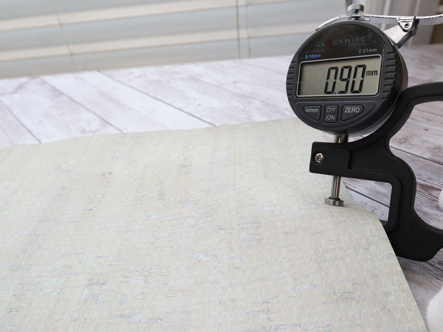 REMNANT/OFFCUT - Cork Fabric 15" x 26" - Rustic Coastal