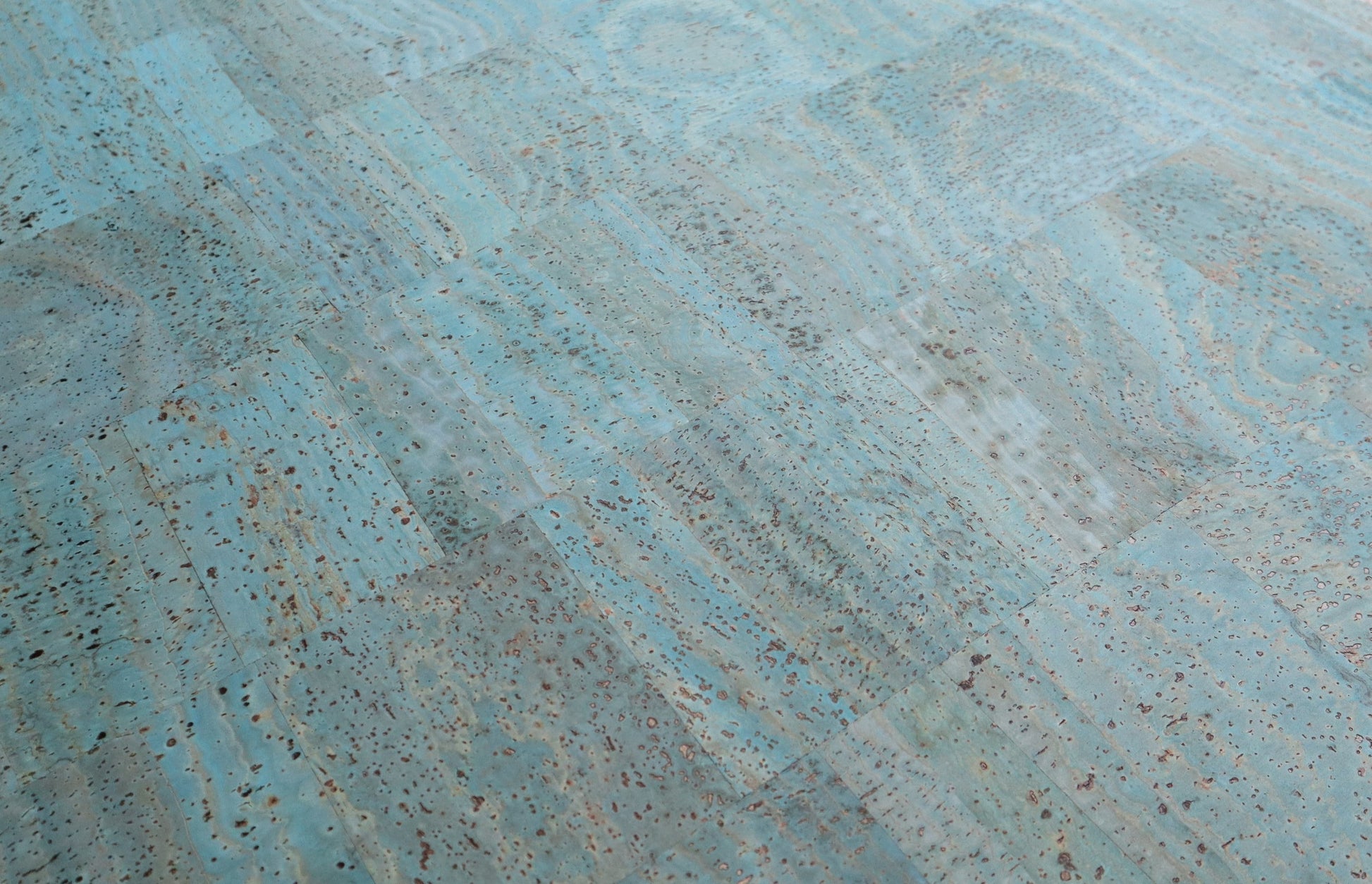 REMNANT/OFFCUT - Cork Fabric 18" x 24" - Blue Lagoon