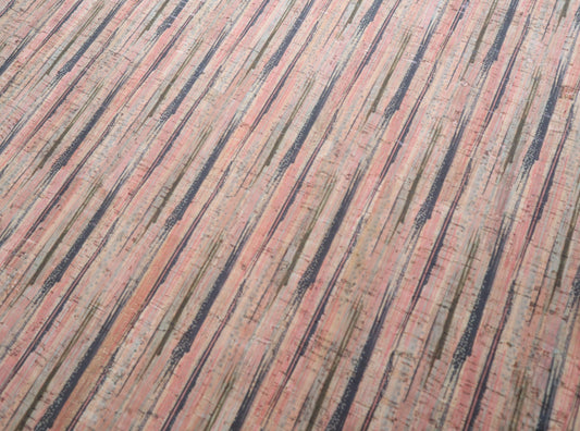 REMNANT/OFFCUT - Cork Fabric 18" x 31" - Pink Sands