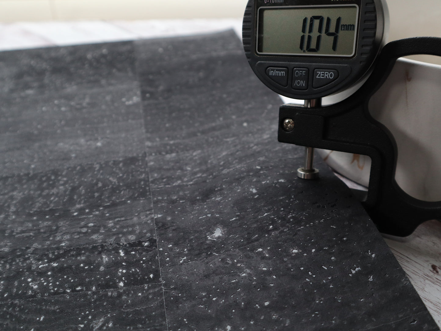 REMNANT/OFFCUT - Cork Fabric 18" x 32" - Black