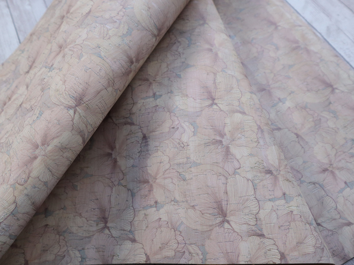 REMNANT/OFFCUT - Cork Fabric 16" x 18" - French Elegance