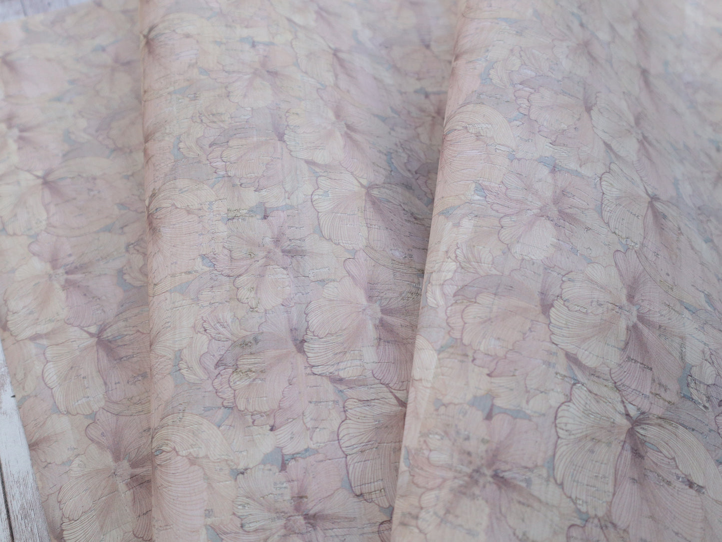 REMNANT/OFFCUT - Cork Fabric 16" x 18" - French Elegance