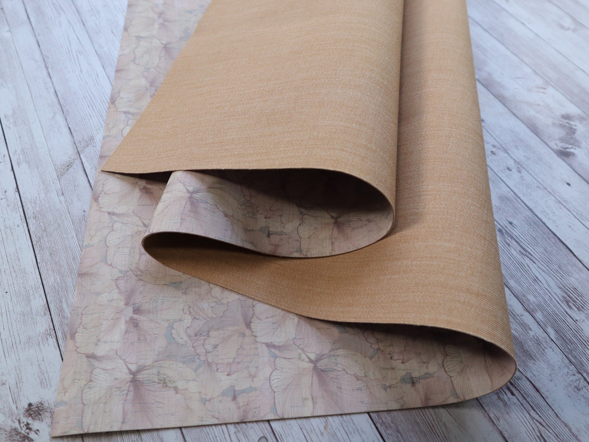 REMNANT/OFFCUT - Cork Fabric 16" x 18" - French Elegance