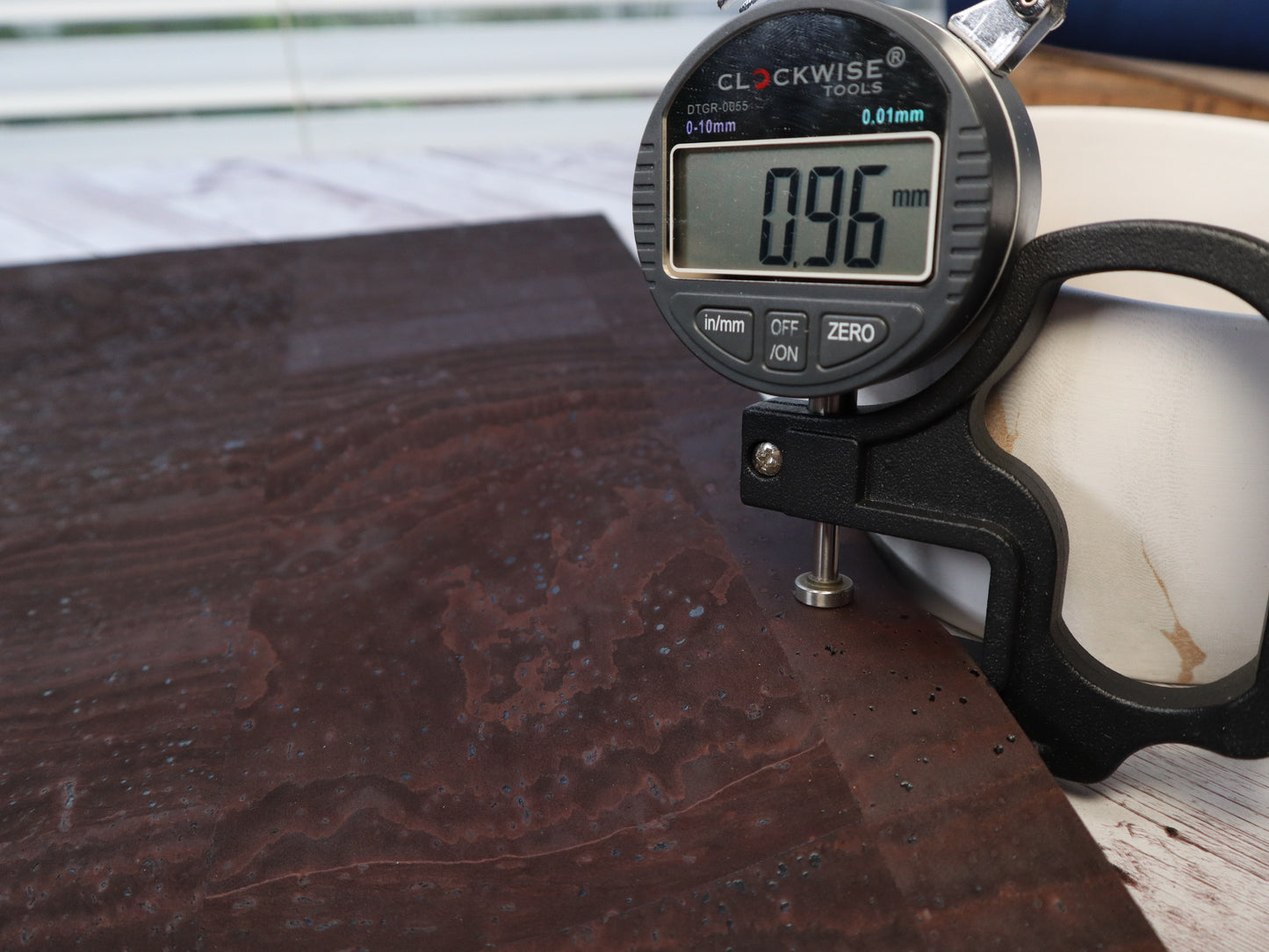 REMNANT/OFFCUT - Cork Fabric 18" x 25.5" - Classic Brown