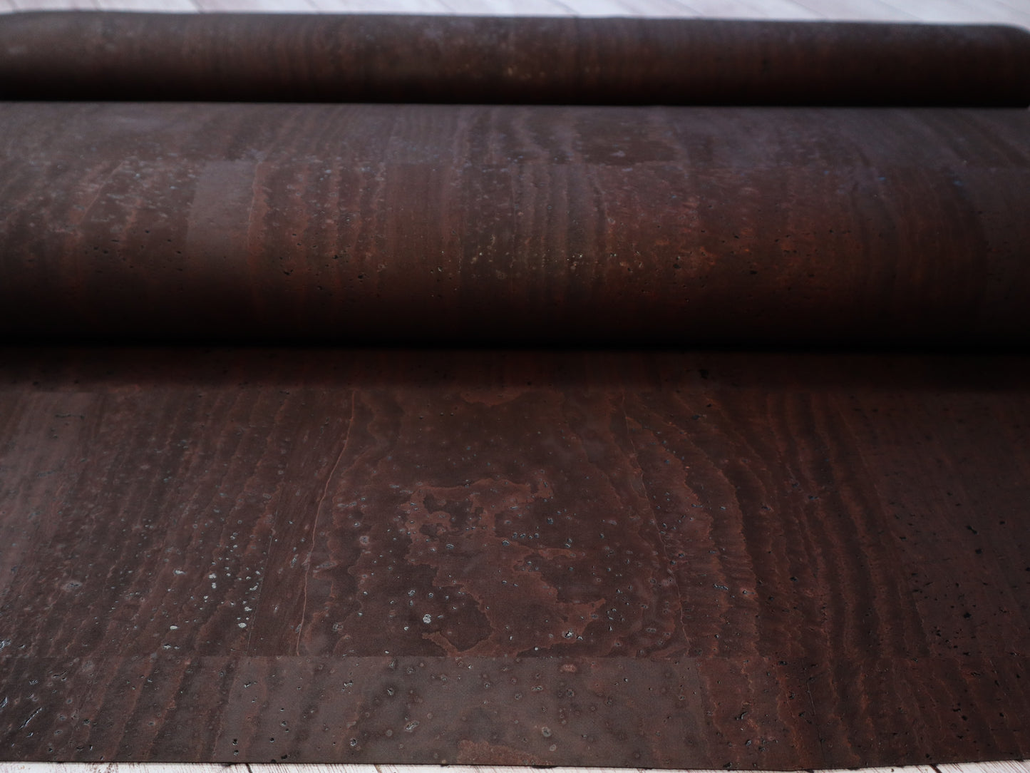 REMNANT/OFFCUT - Cork Fabric 18" x 25.5" - Classic Brown