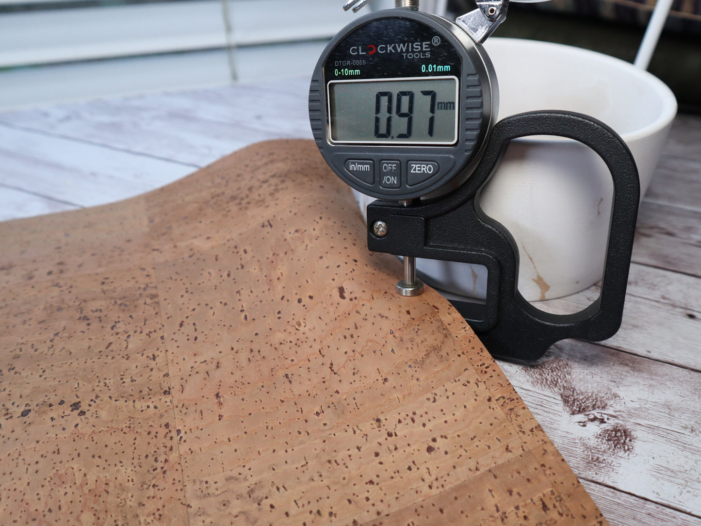 REMNANT/OFFCUT - Cork Fabric 18" x 32.5" - Tobacco