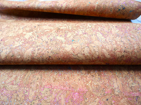 Cork Fabric Roll - Desert Rainbow