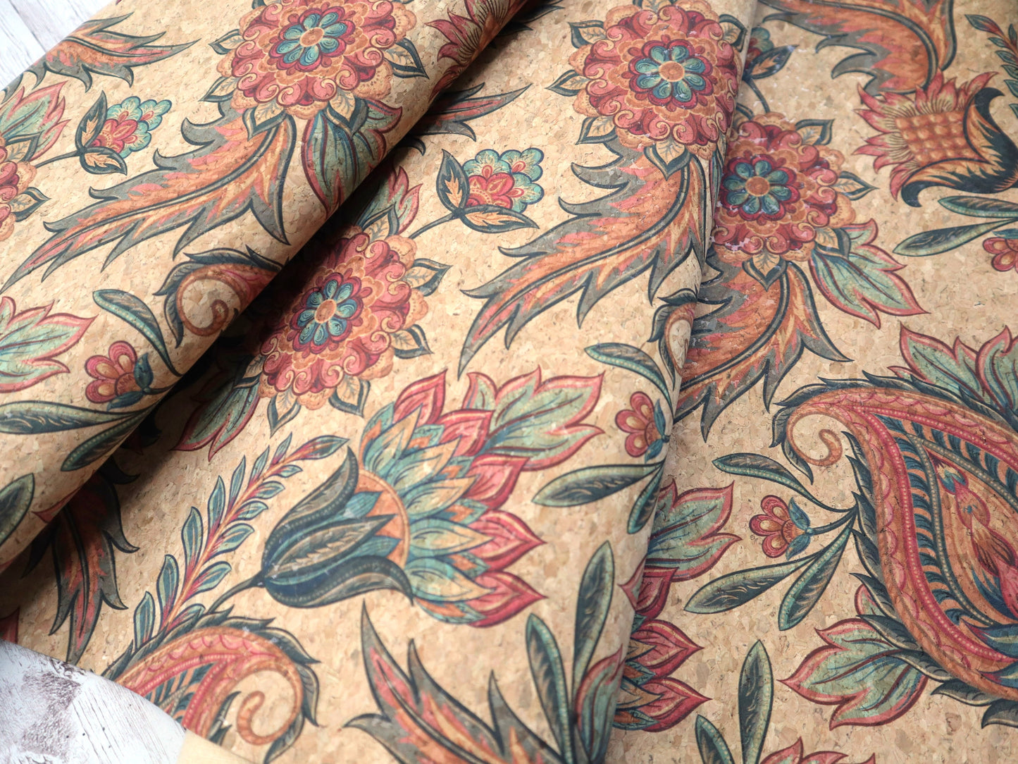 Cork Fabric Roll - Floral Paradise