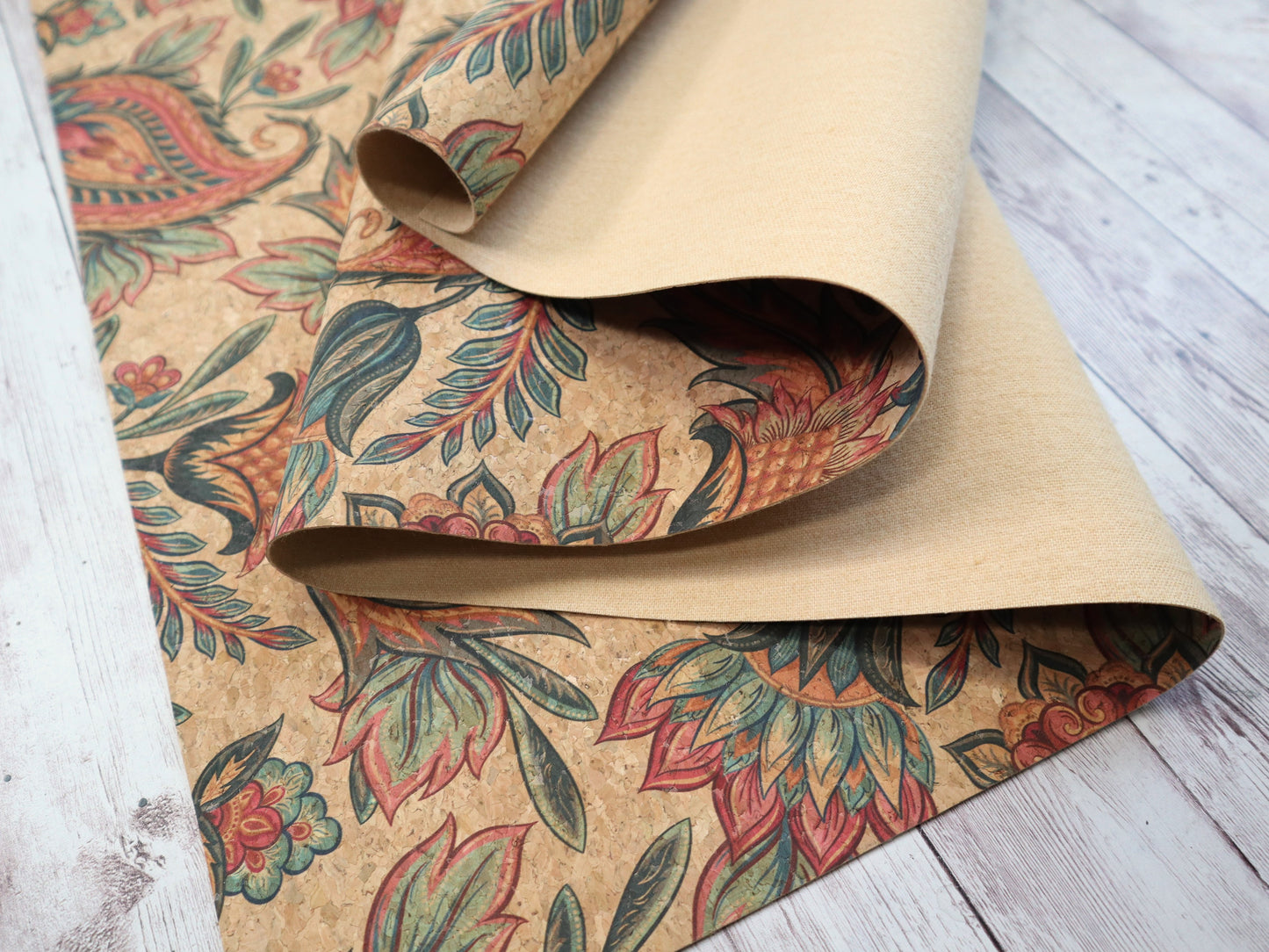 Cork Fabric Roll - Floral Paradise