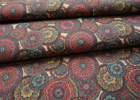 Cork Fabric Roll - Medallions