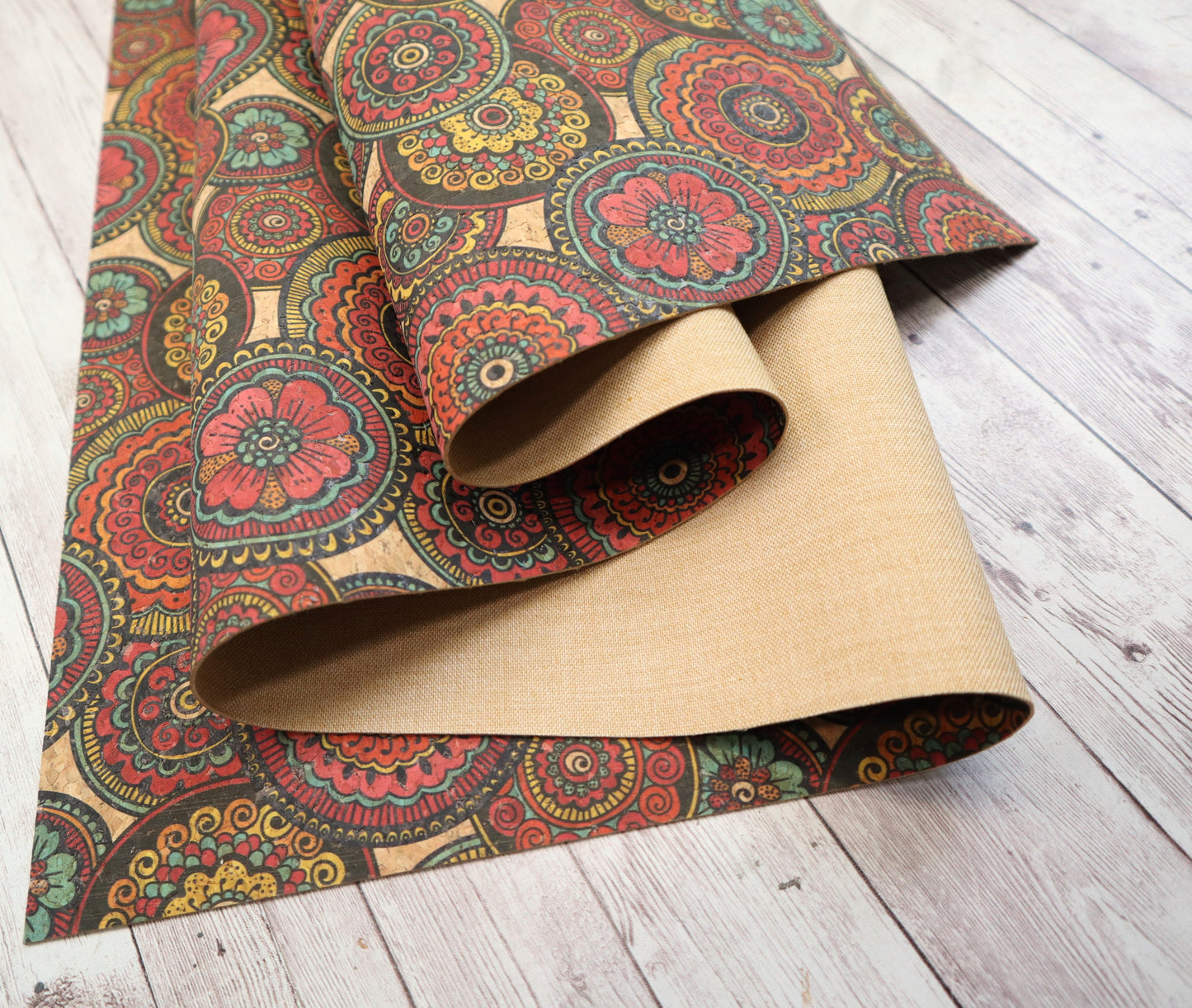 Cork Fabric Roll - Medallions