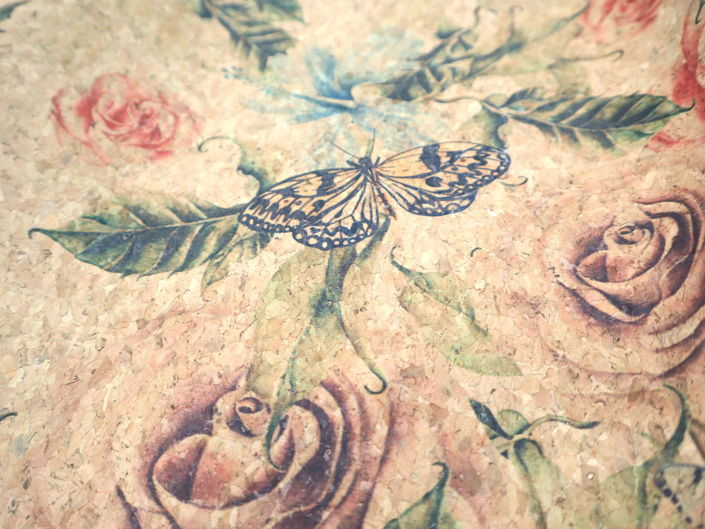 REMNANT/OFFCUT - Cork Fabric 16.5" x 18" -  Natural Beauty