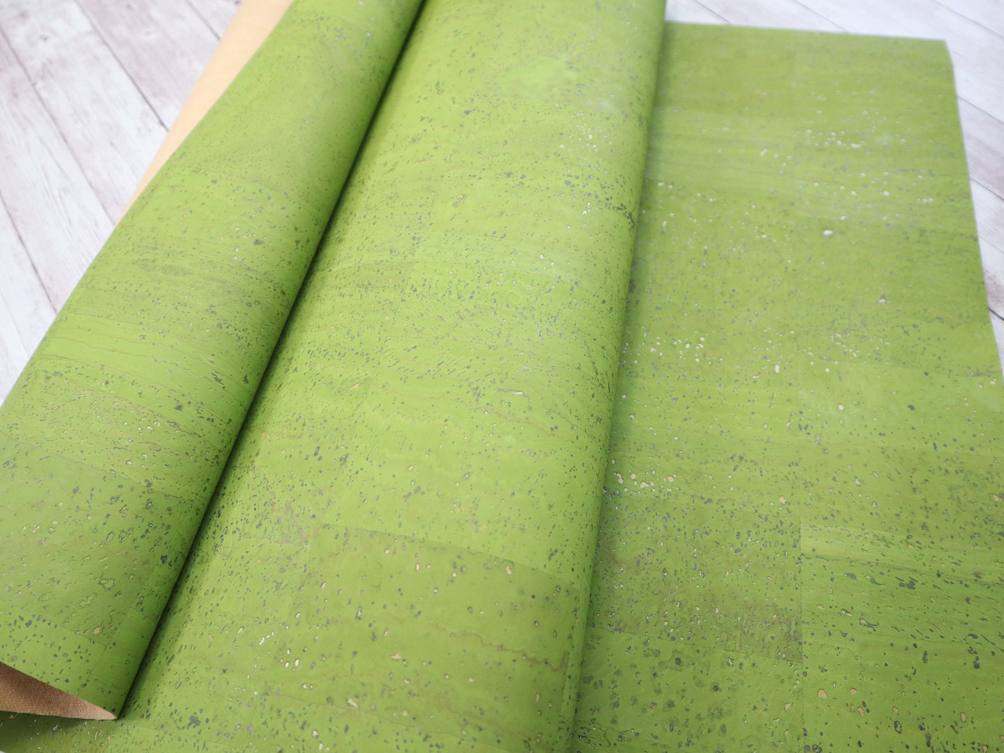 Cork Fabric Roll - Refined Lime