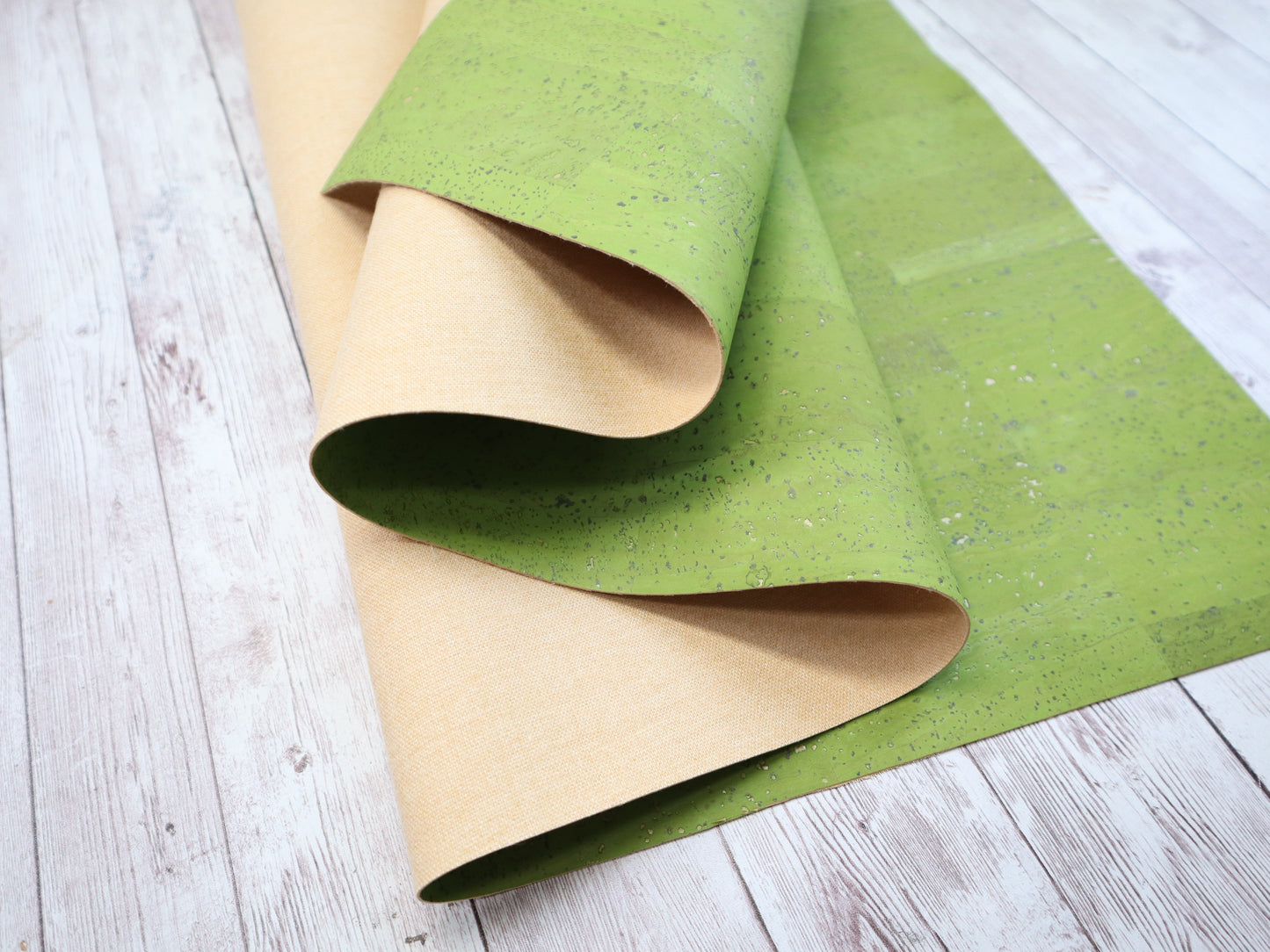 Cork Fabric Roll - Refined Lime