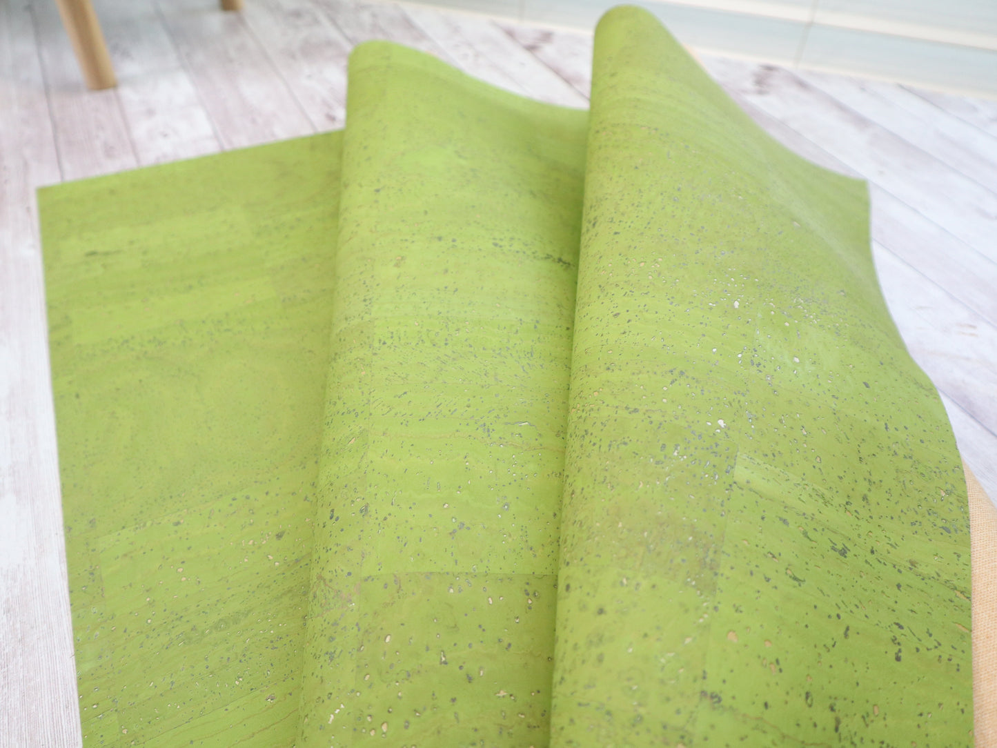 Cork Fabric Roll - Refined Lime