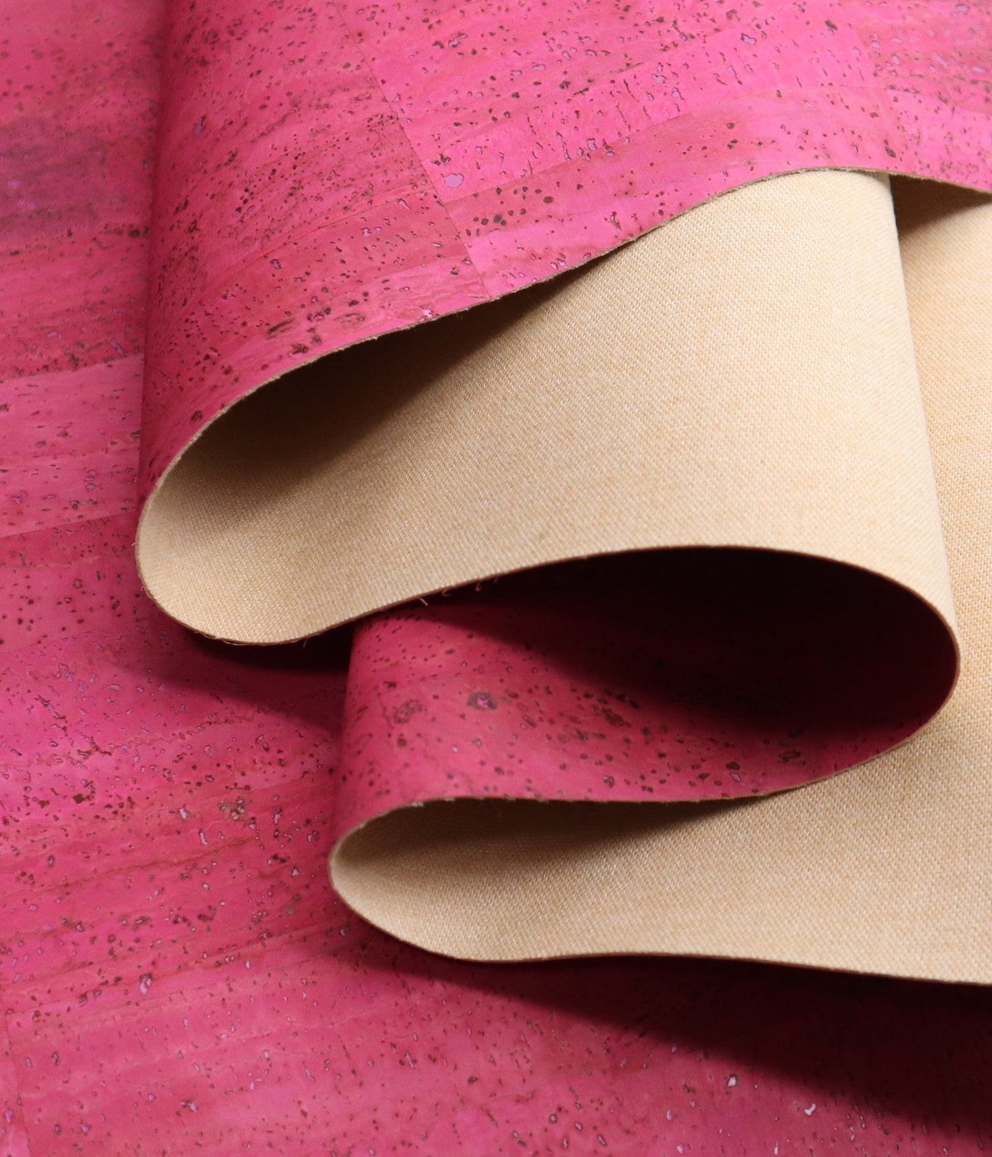 Cork Fabric Roll - Pretty in Pink