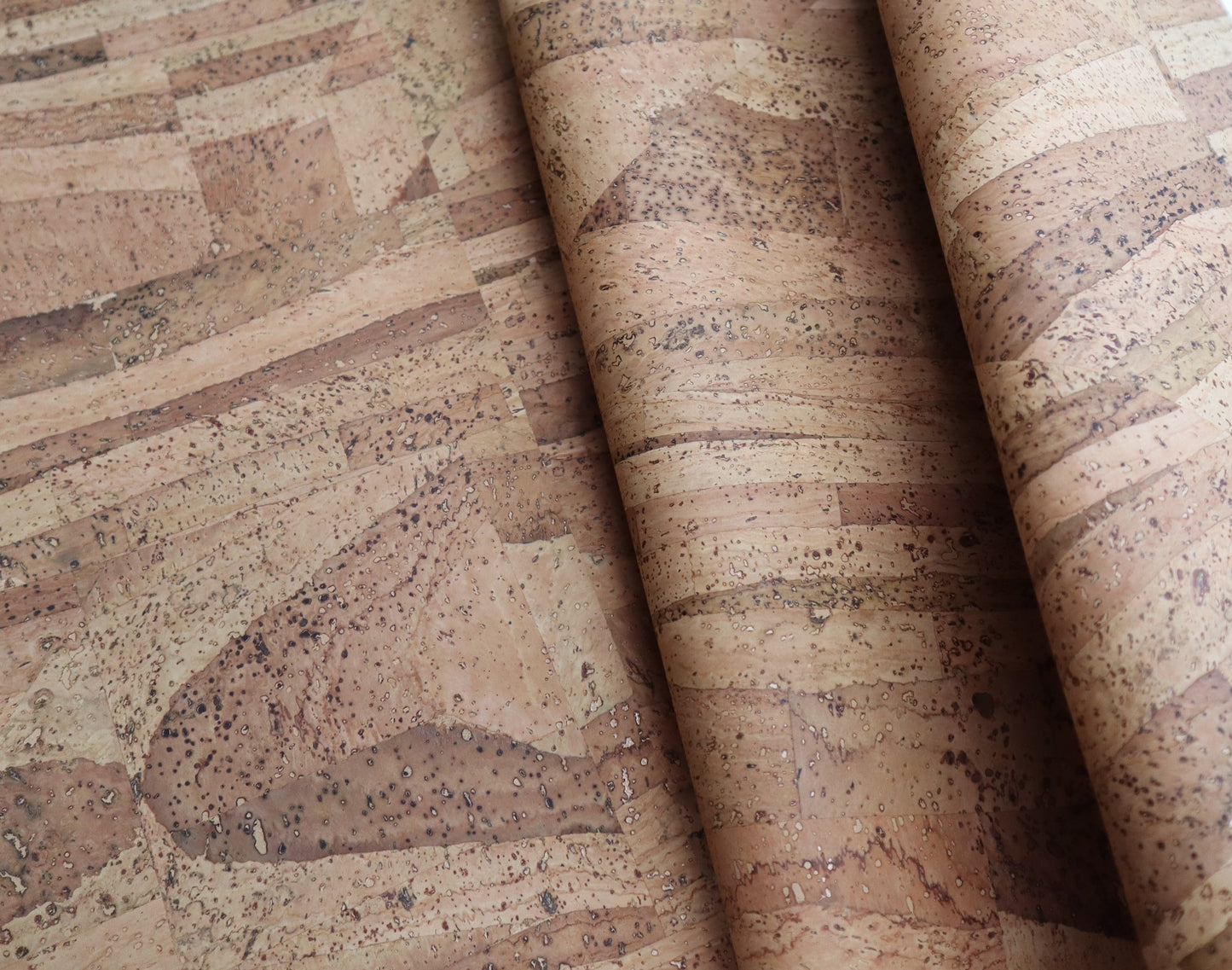 Cork Fabric Roll - Scorched Earth