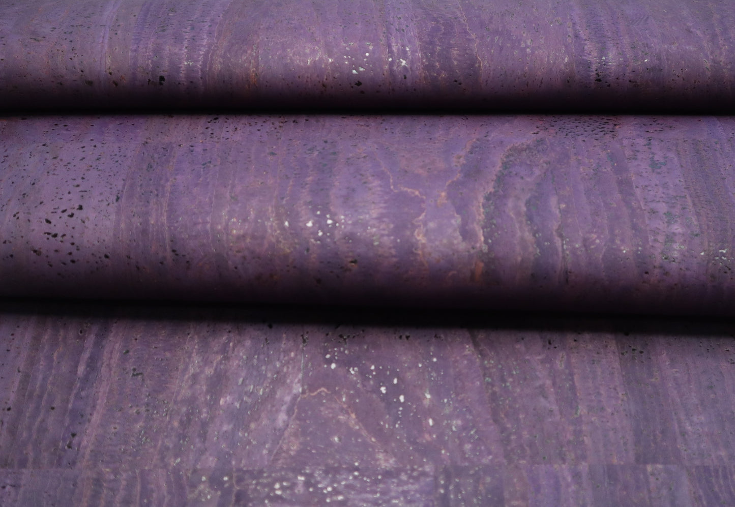 REMNANT/OFFCUT - Cork Fabric 17.5" x 30" - Eggplant
