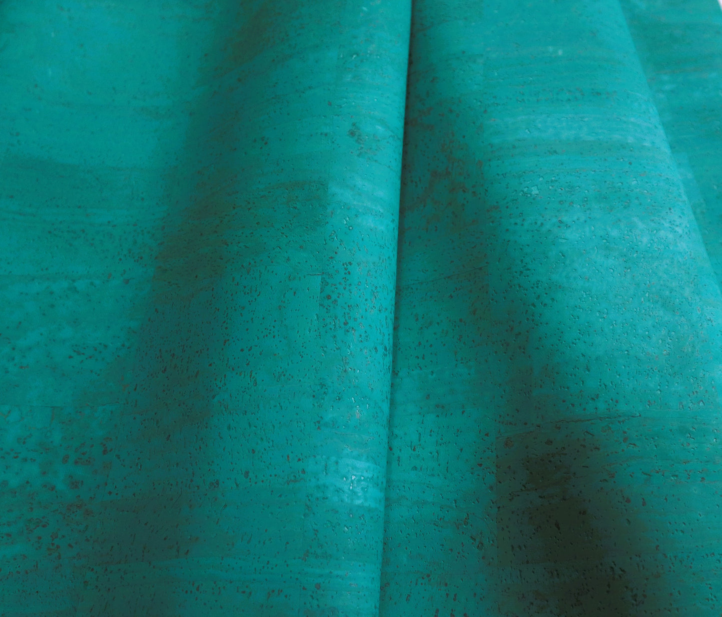 REMNANT/OFFCUT - Cork Fabric 16" x 18" - Island Breeze