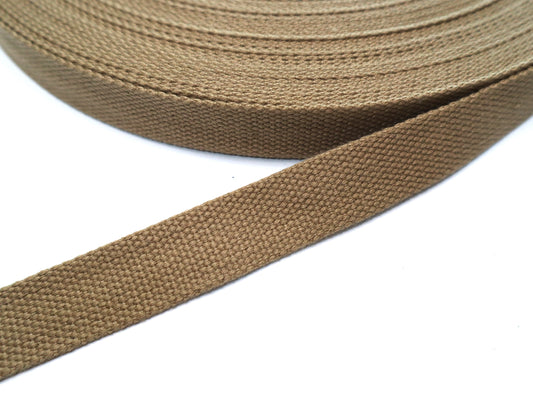 1" Webbing By the Yard  - Toffee