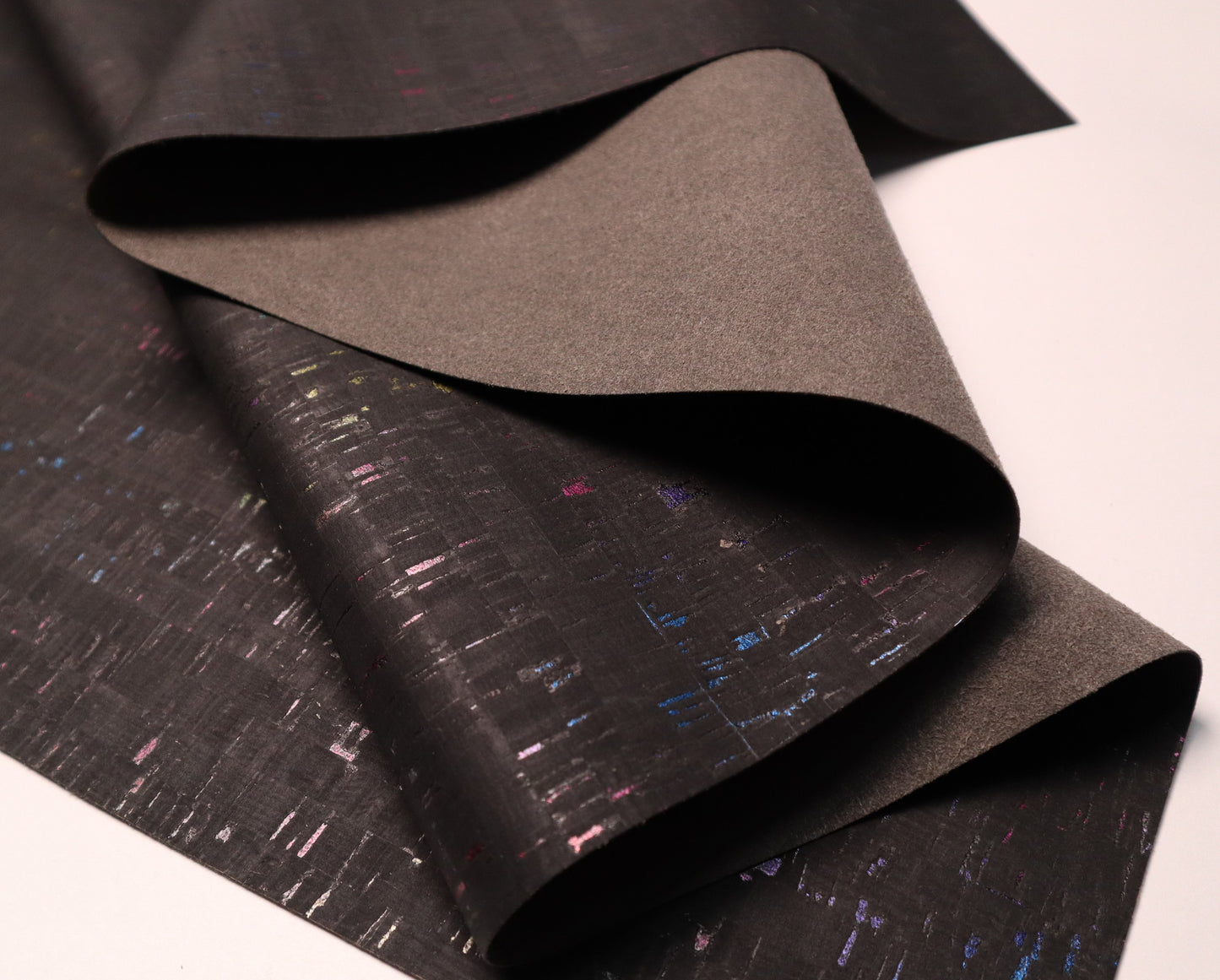 Cork Fabric Roll - Midnight Metallic