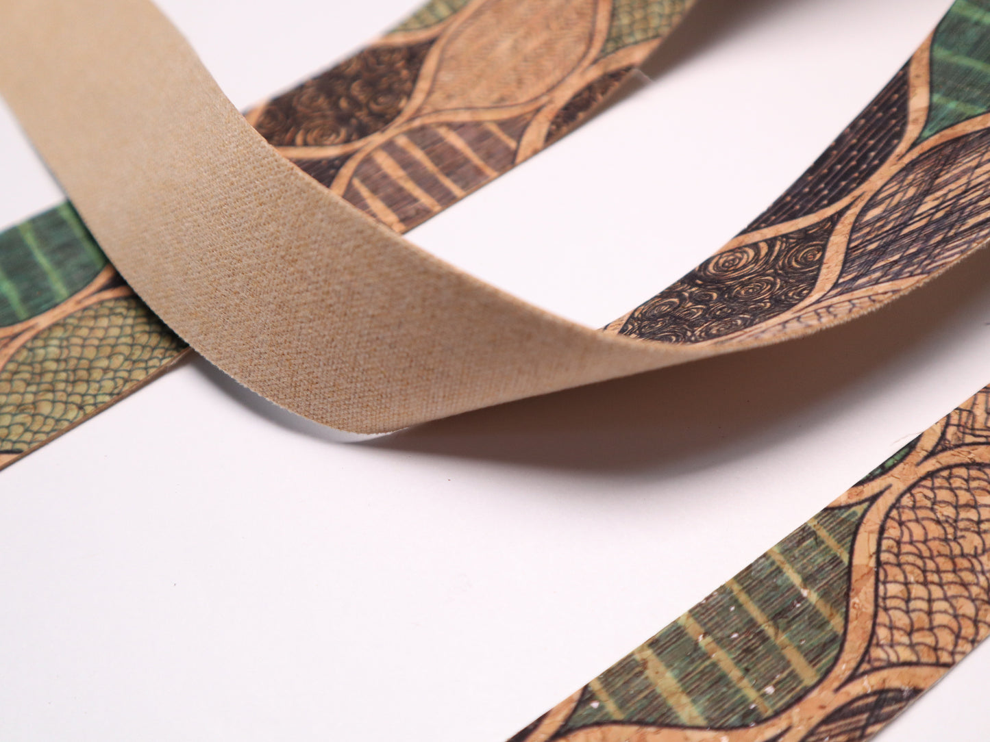 Cork Ribbon By the Yard  - Moroccan Waves