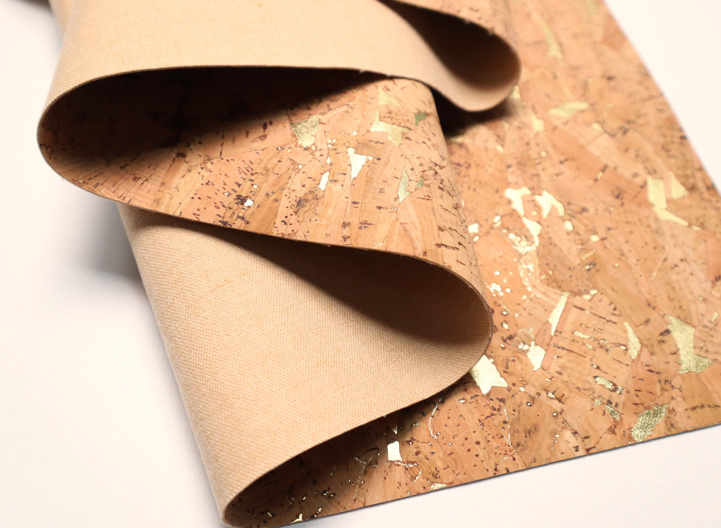 Cork Fabric Roll - Granola Gold