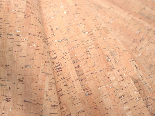 REMNANT/OFFCUT - Cork Fabric 18" x 32.25" - Yukon Silver