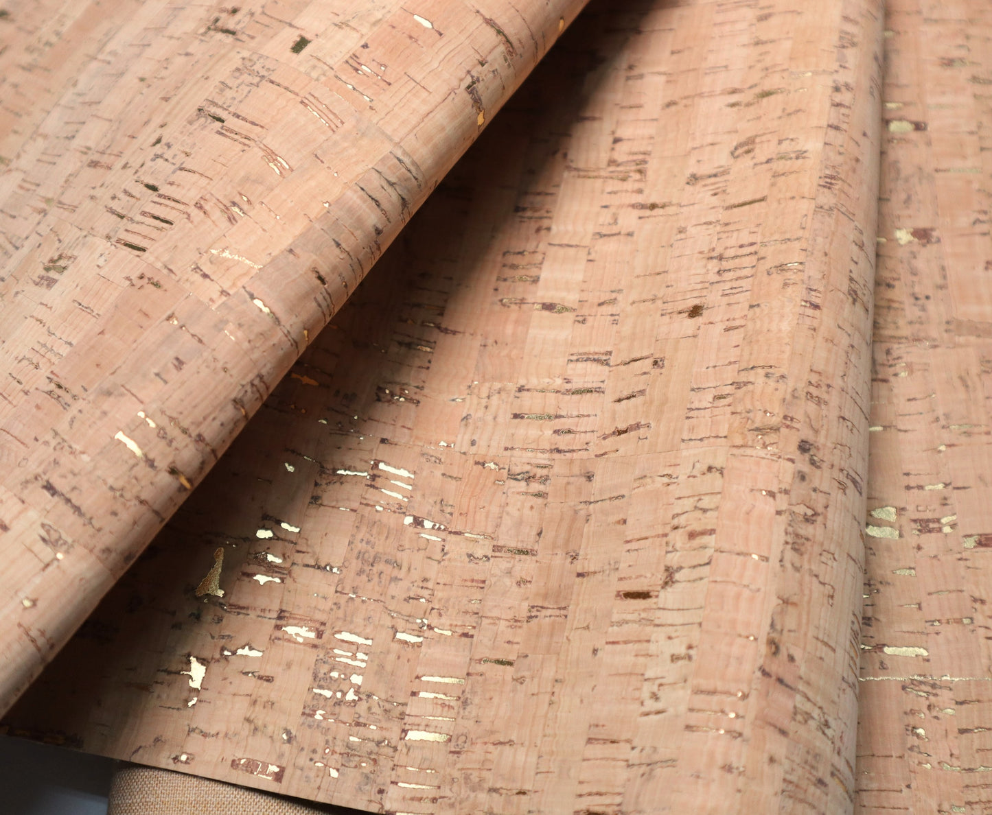 REMNANT/OFFCUT - Cork Fabric 18" x 22" - Yukon Gold