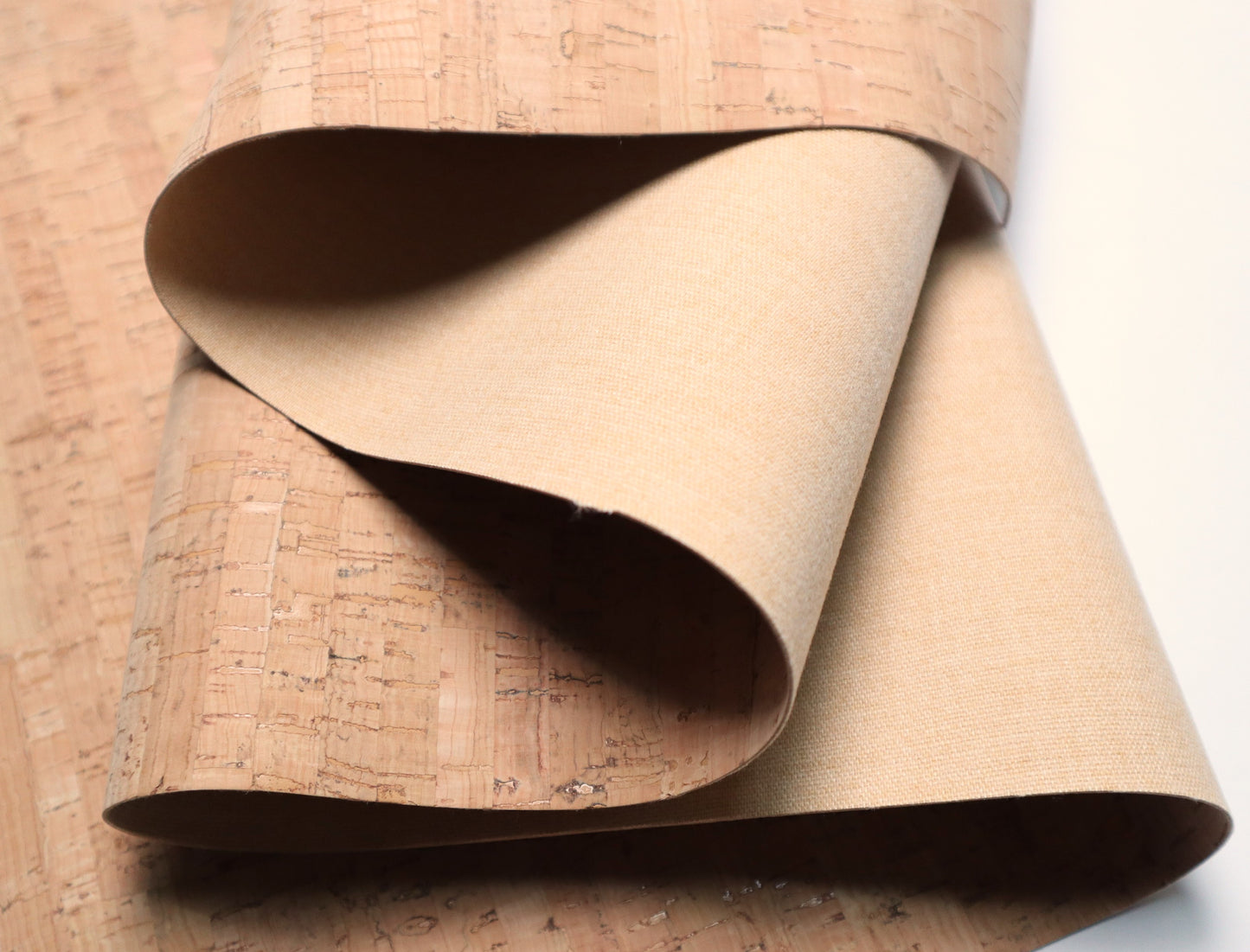 Cork Fabric Roll - Rustic Natural