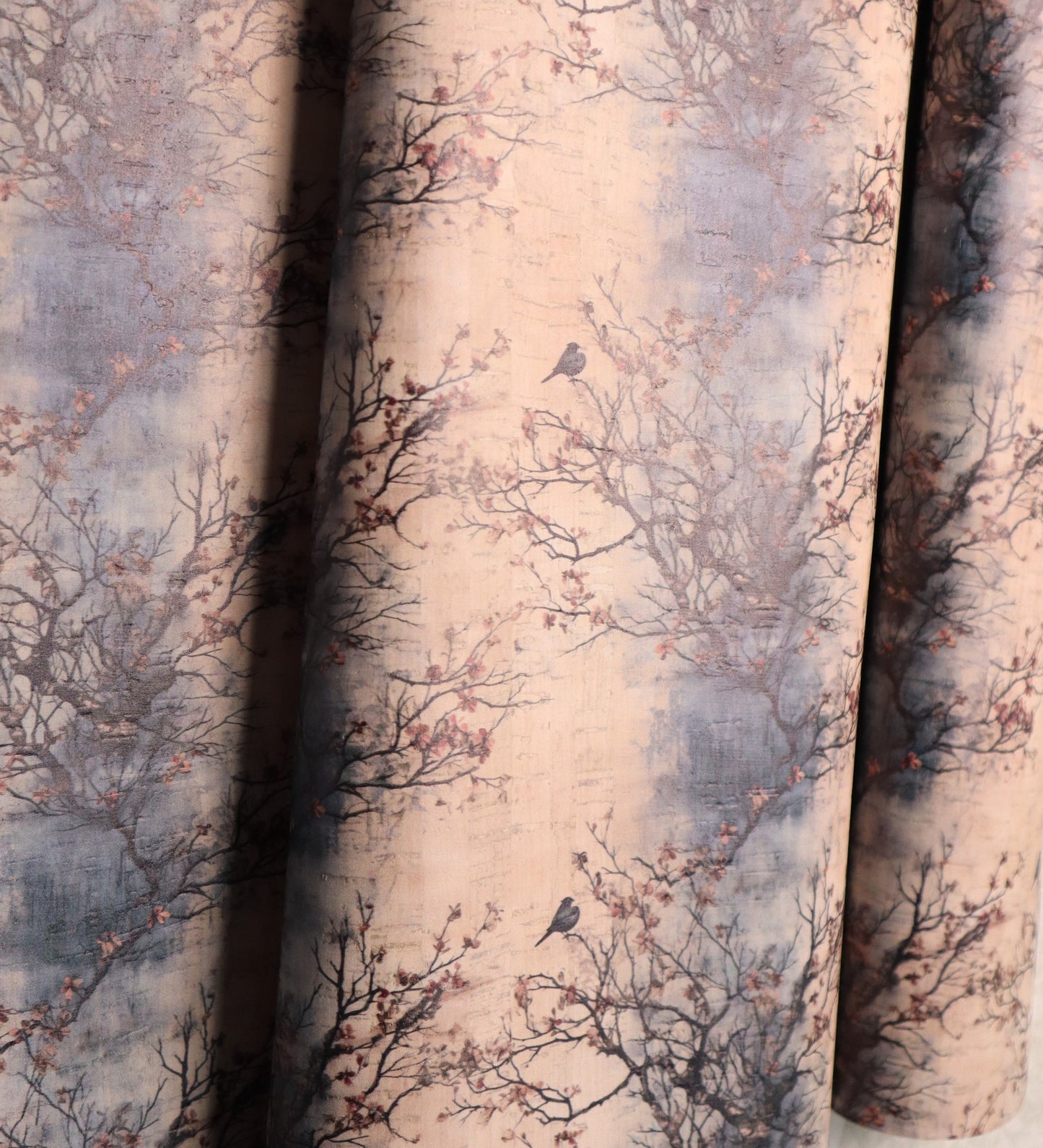 Cork Fabric Roll - Moody Branches